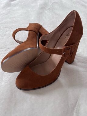 Mix No. 6 brown suede Mary Janes